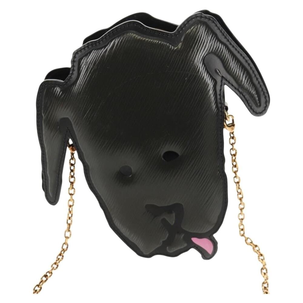 Louis Vuitton Epi Dog Face Pochette Shoulder Bag Gray